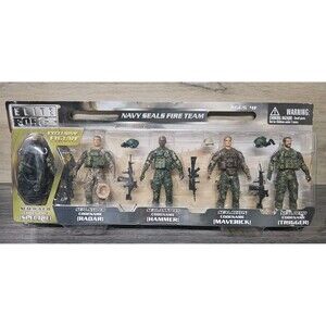 Elite Force Navy Seals Fire Team Action Figure Pack Exclusive Blue Box